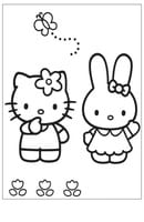 Hello Kitty kleurplaat 6
